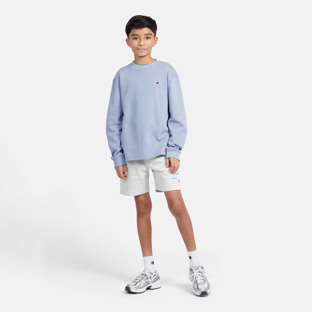 Dětská mikina New Balance LAKB0193DUS – modré