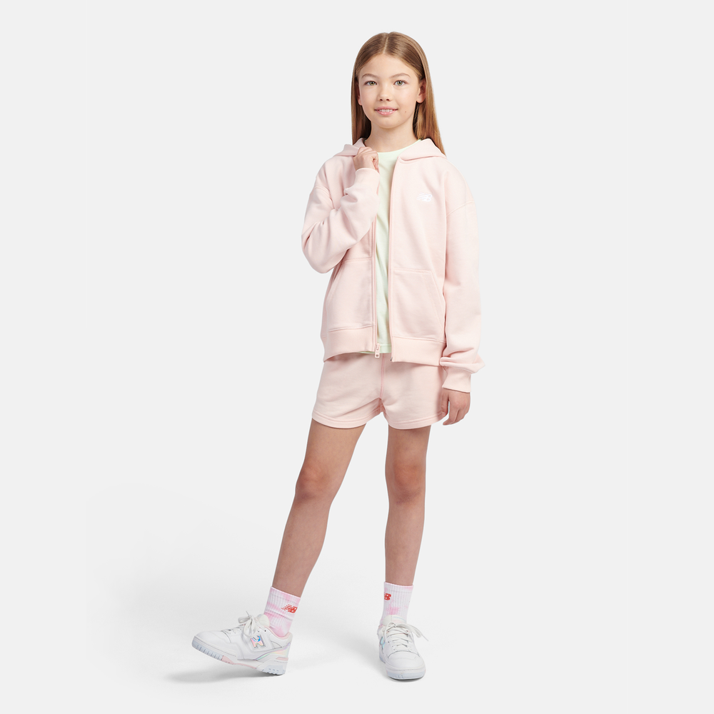 Dětská mikina New Balance LAKG0057PIE – růžové