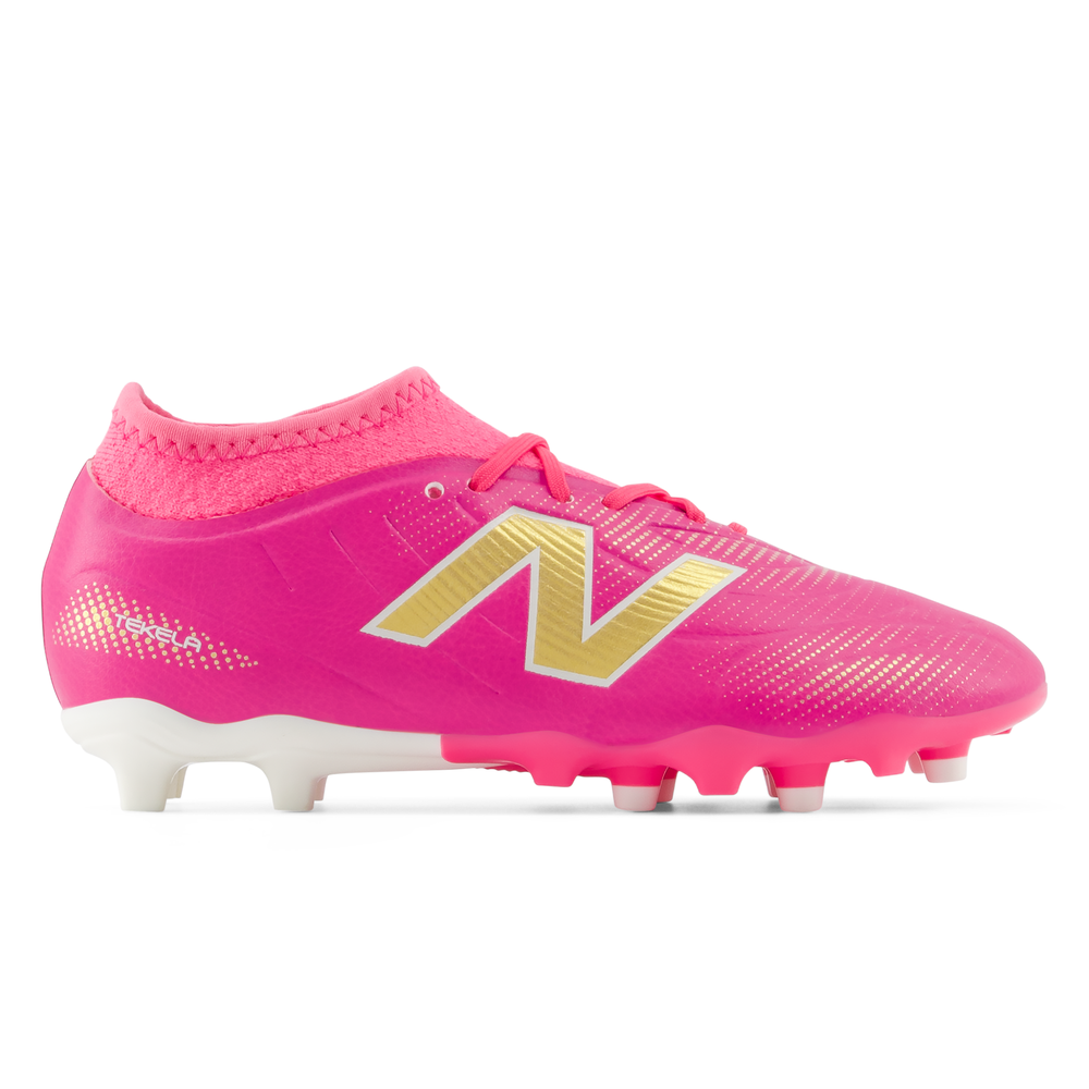 Dětské kopačky New Balance TEKELA TEAM LOW JNR FG V5 YT3FL6OG – růžové