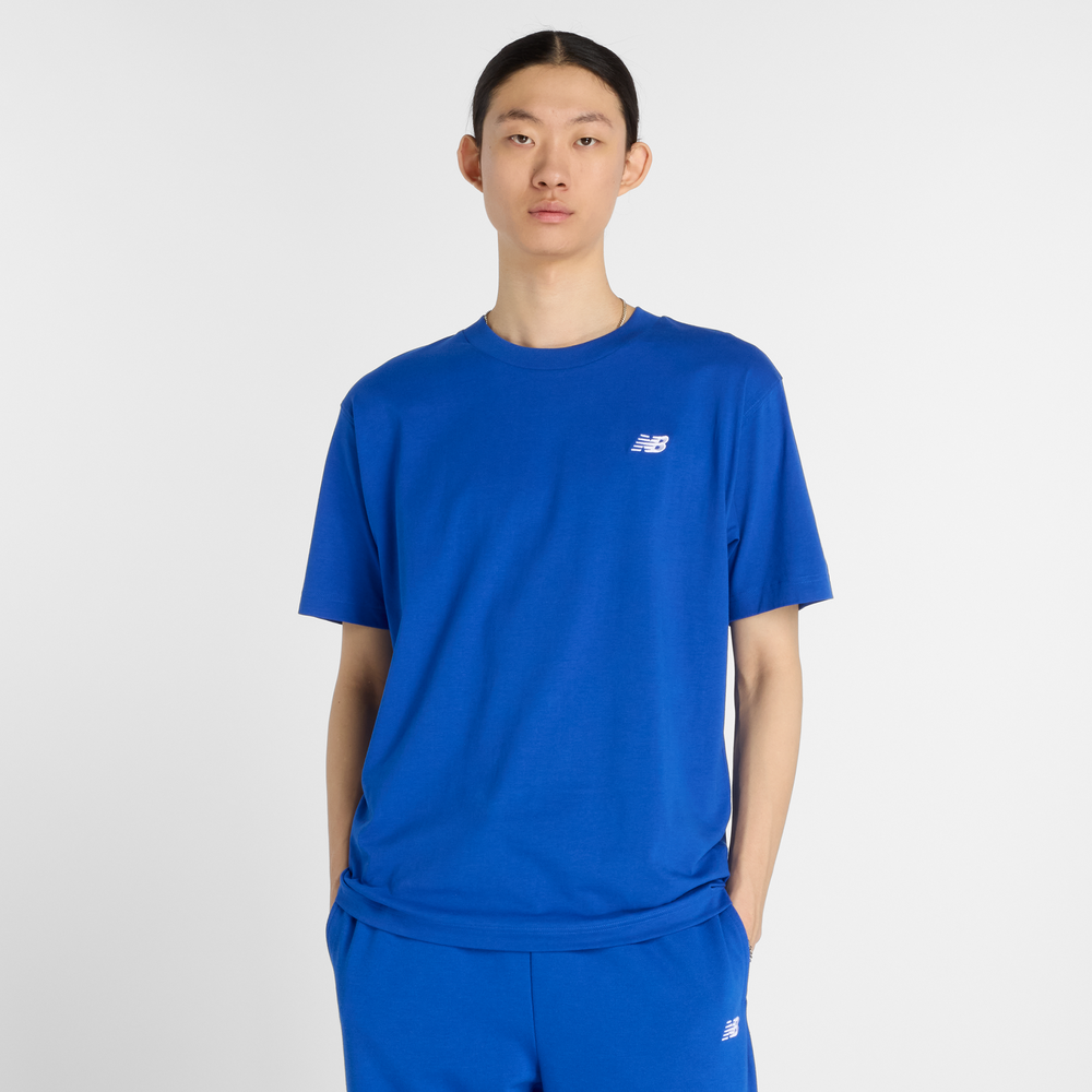 Pánské tričko New Balance MT41509BUM – modré