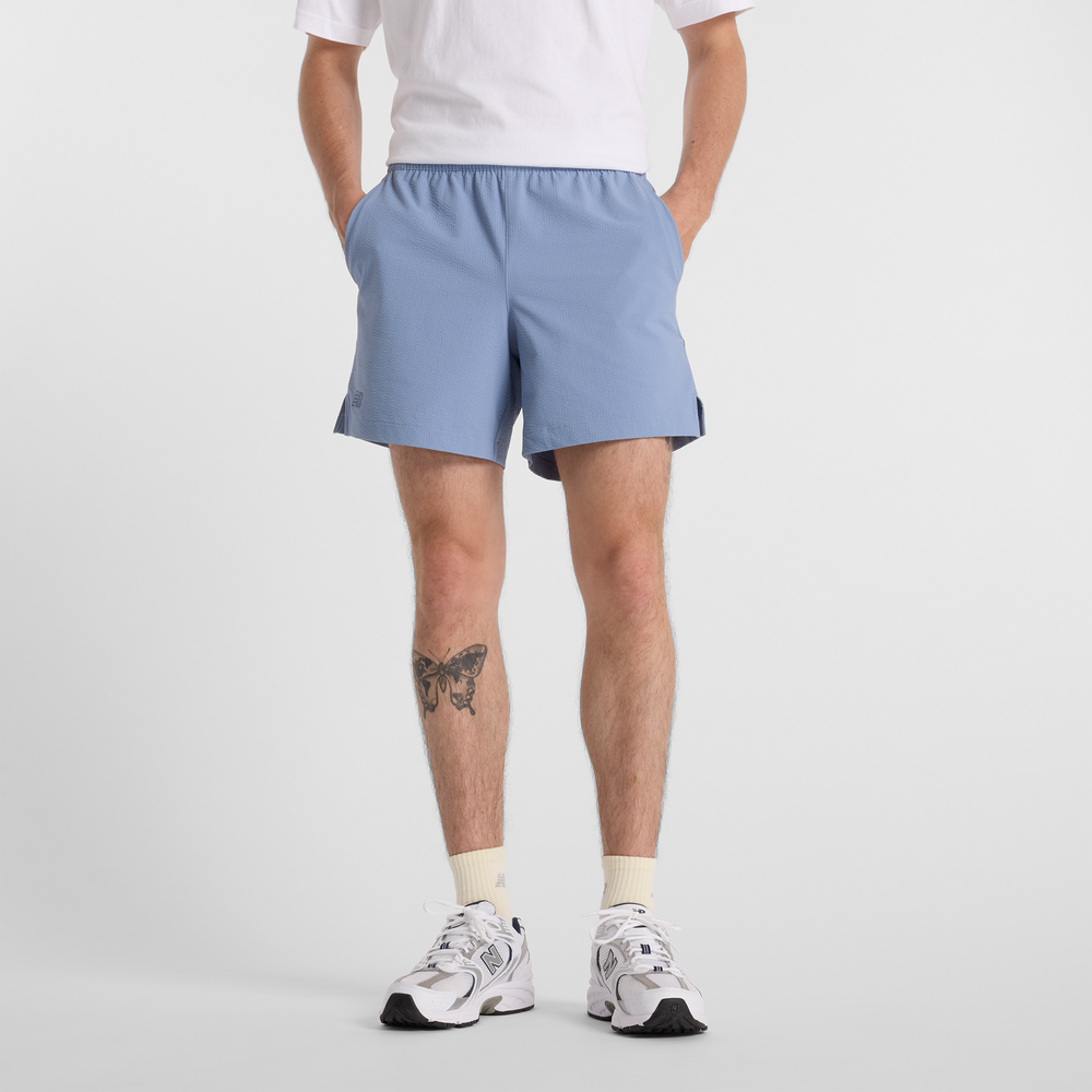 Pánské šortky New Balance MS51402DUS – modré