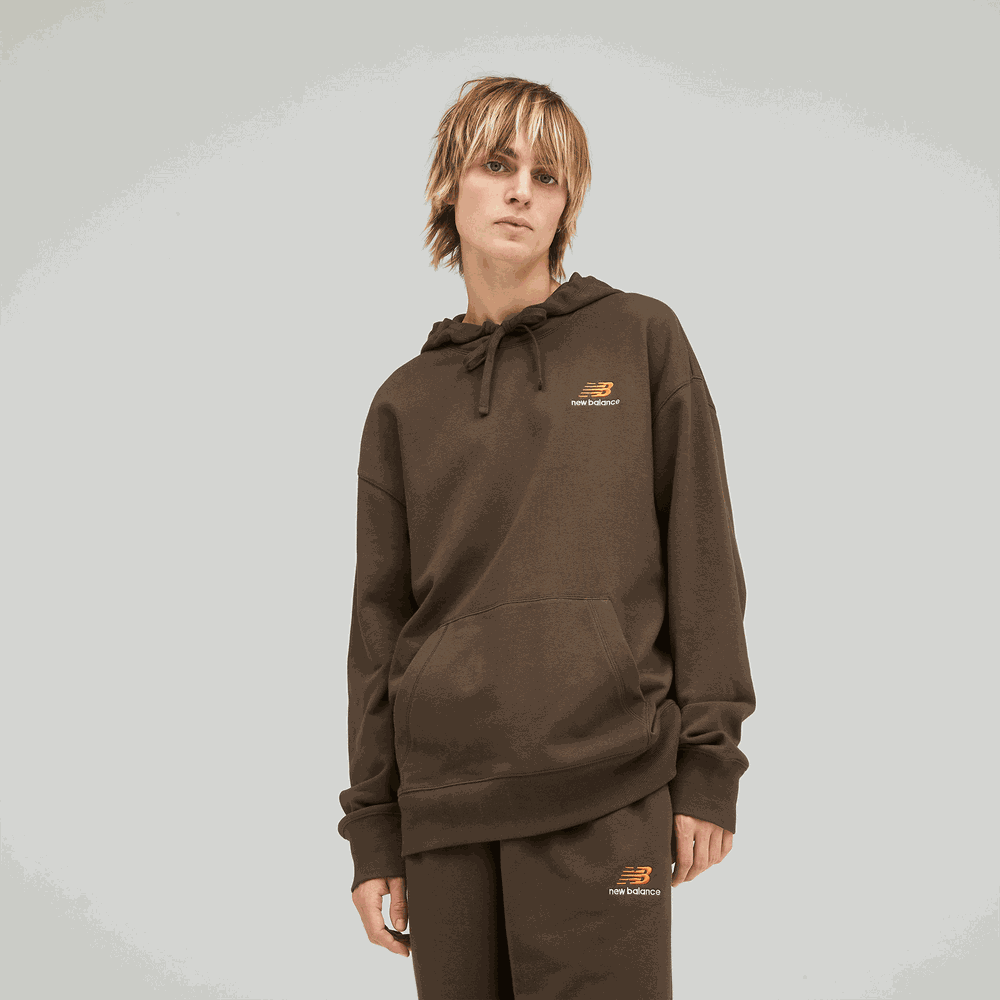 Unisex mikina New Balance UT21500RHE – hnědý