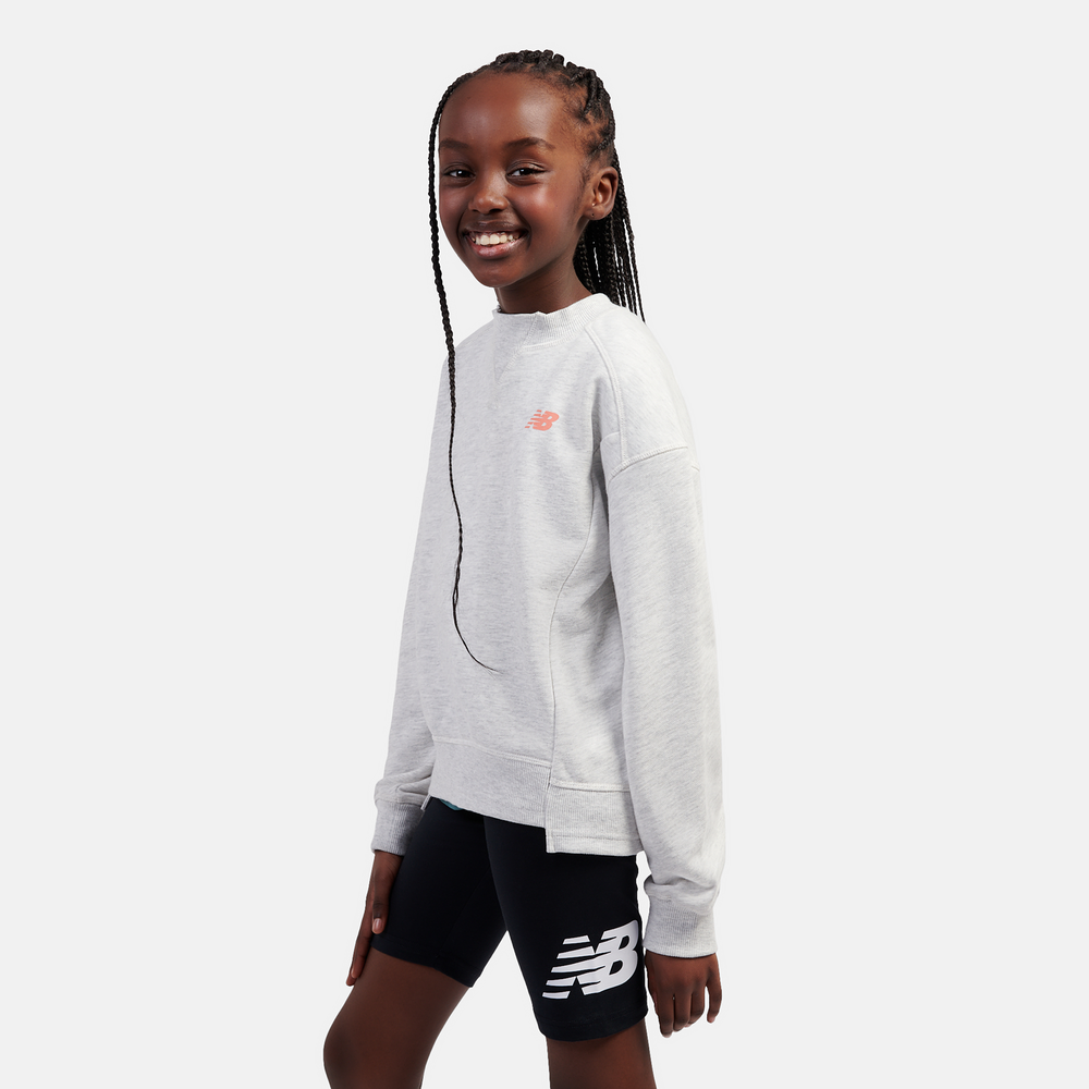 Dětská mikina New Balance LAKG0205AHH – šedé