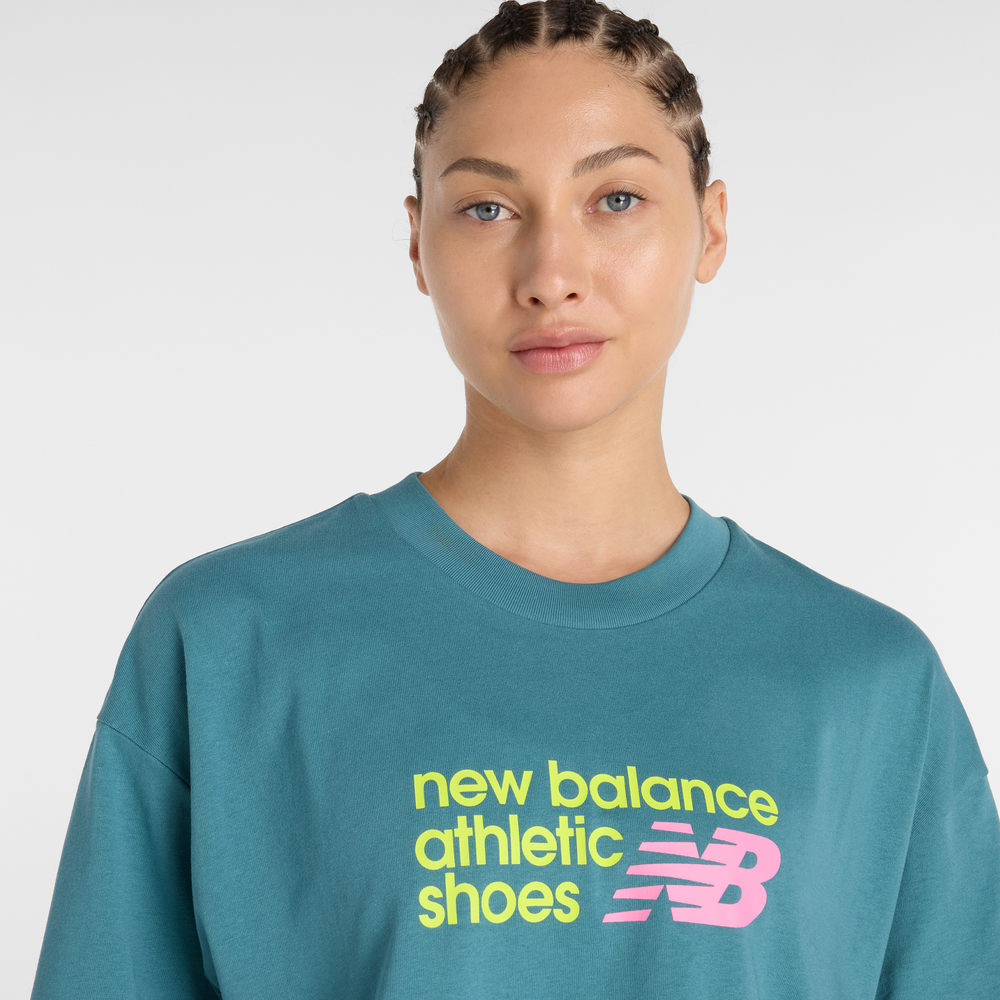 Dámské tričko New Balance WT51908AAZ – modré
