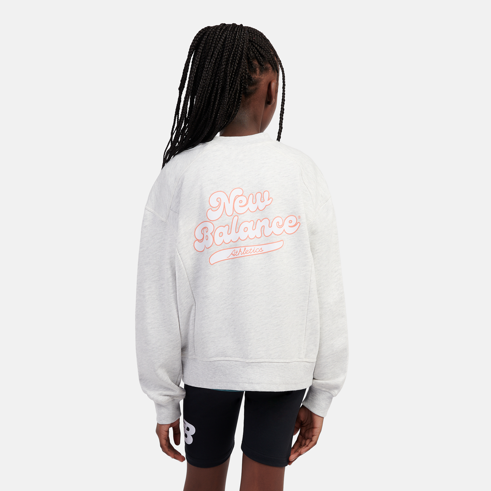 Dětská mikina New Balance LAKG0205AHH – šedé