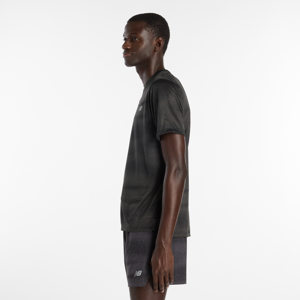 Pánské tričko New Balance MT61G4S7BGR – černé