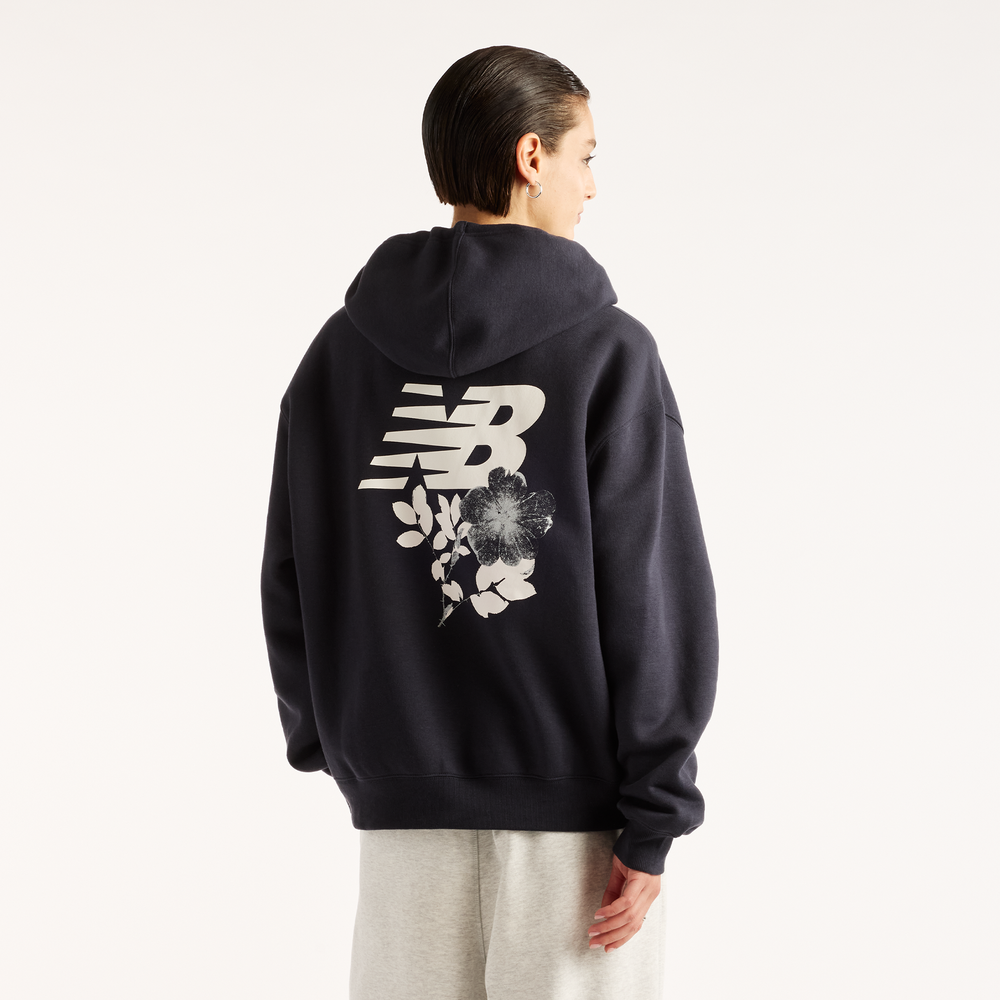 Dámská mikina New Balance Pressed Flowers – černé