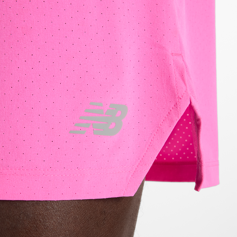 Pánské šortky New Balance MS41286AAB – růžové