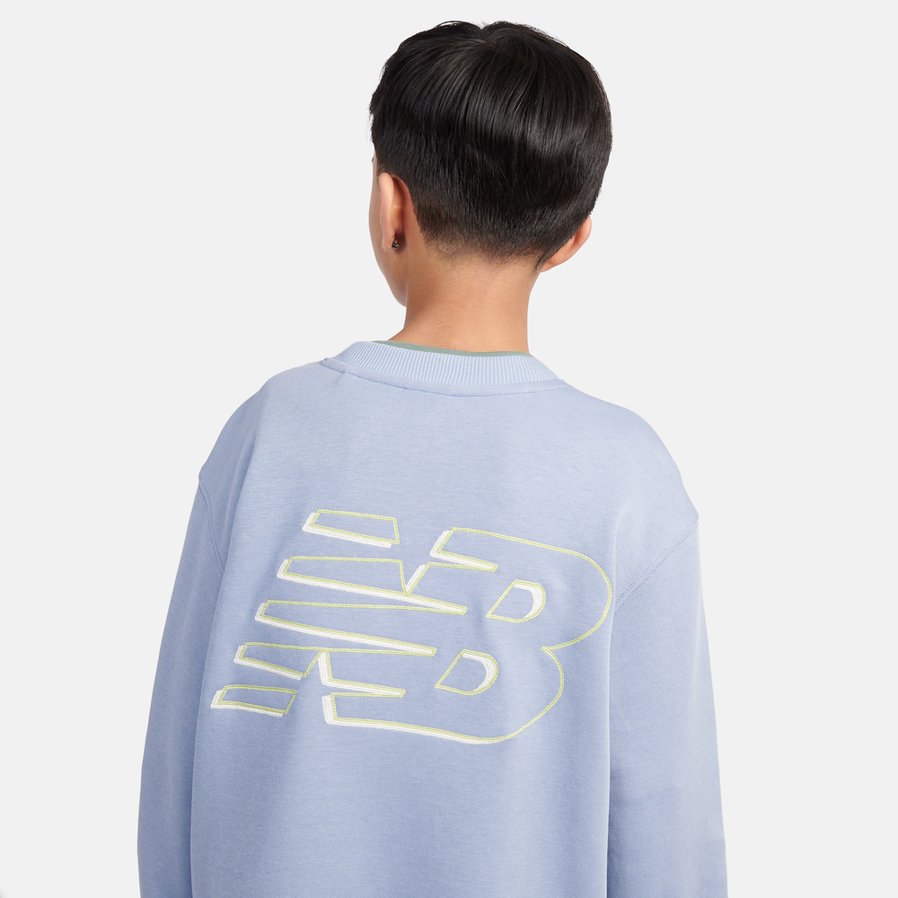 Dětská mikina New Balance LAKB0193DUS – modré