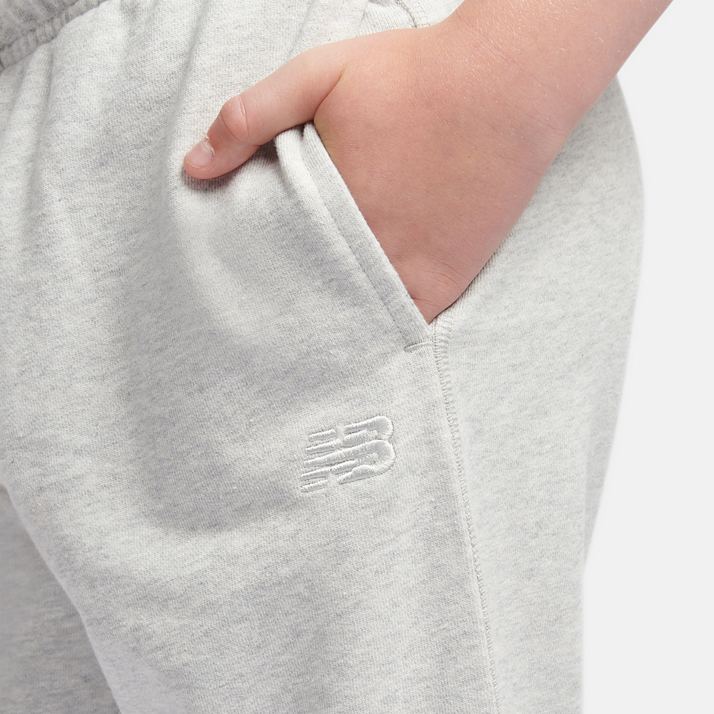 Dětské kalhoty New Balance LAKB0060AHH – šedé