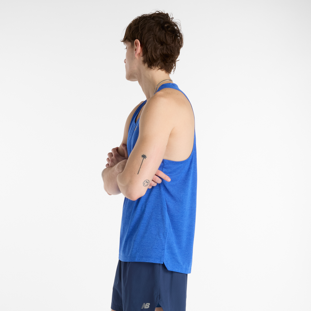 Pánské tričko New Balance MT41250BEA – modré