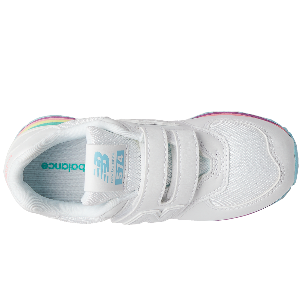 Dětské boty New Balance PV574KIJ – bílé