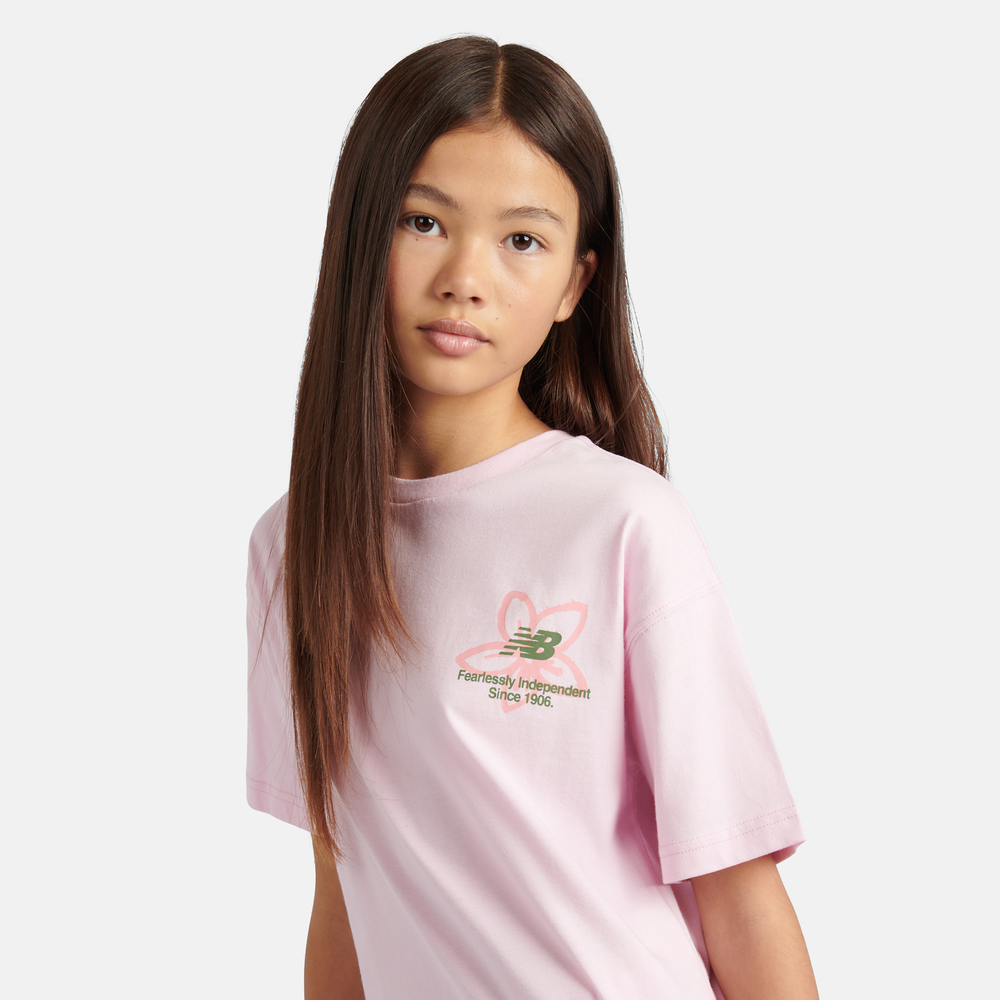 Dětské tričko New Balance YT6124R8LIR – růžové