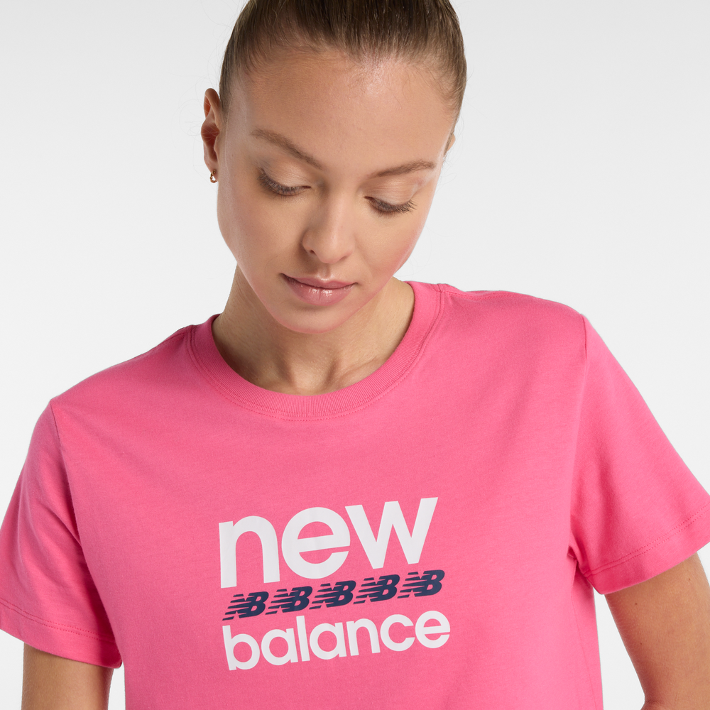 Dámské tričko New Balance WT51540DAB – růžové