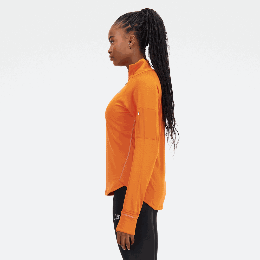 Dámská mikina New Balance WT23252CEN – oranžová