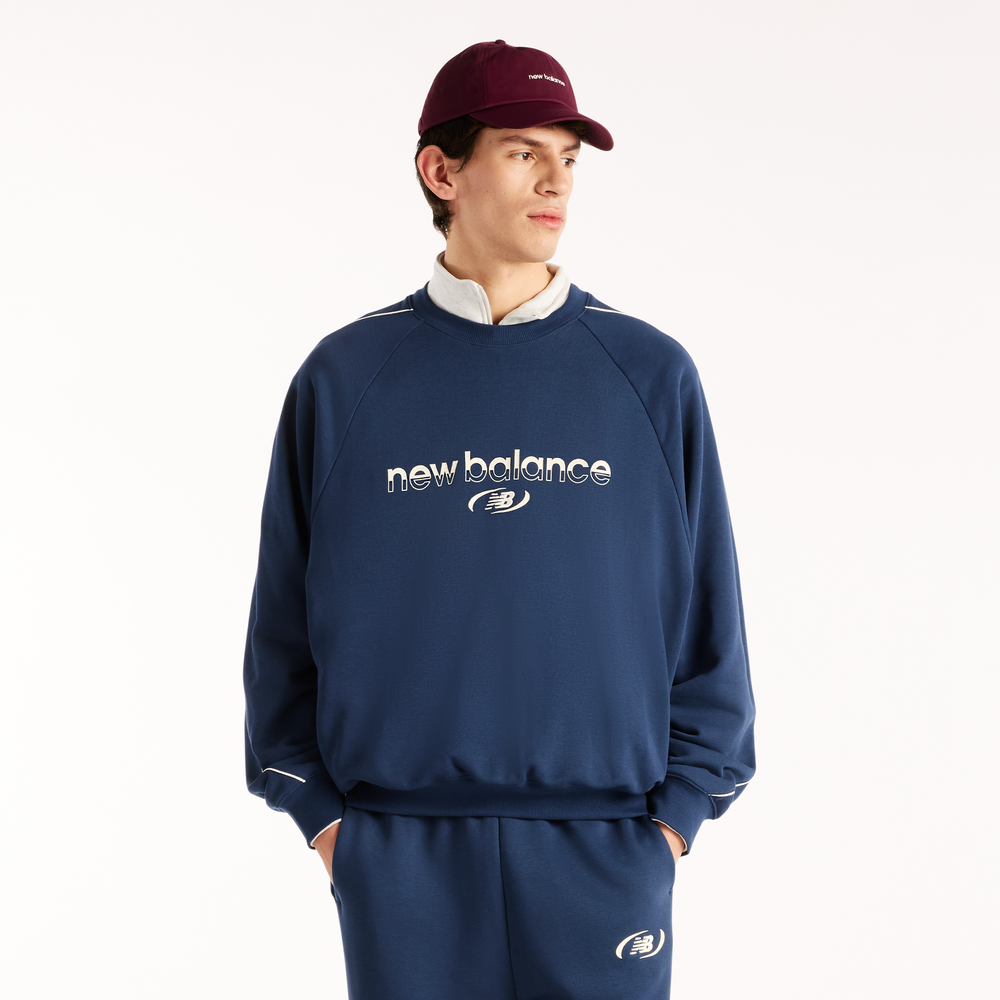 Pánská mikina New Balance MT62N5SYNNY – tmavomodrá