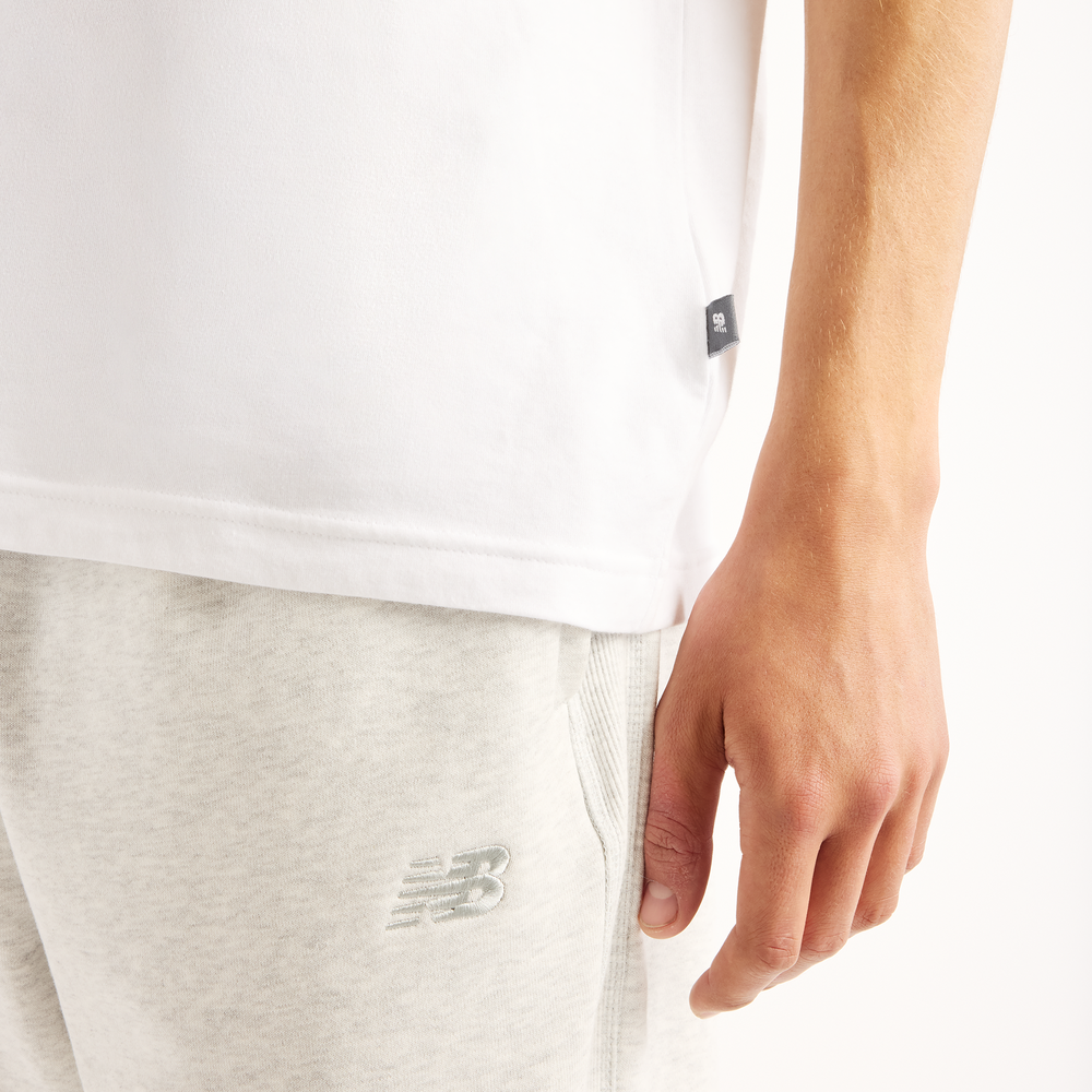 Pánské tričko New Balance Woven Label – bílé