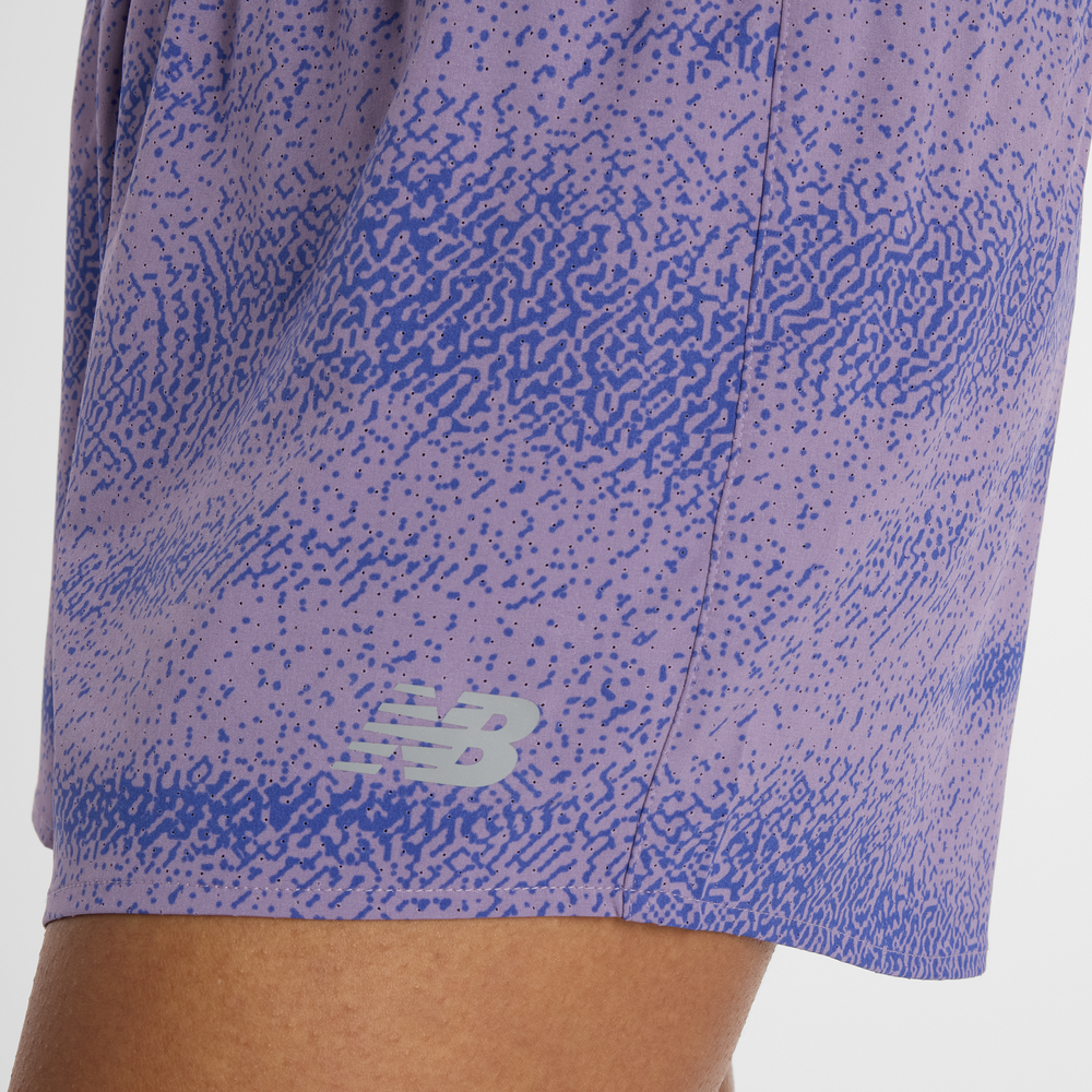 Dámské šortky New Balance WB6177WSAA5 – fialové