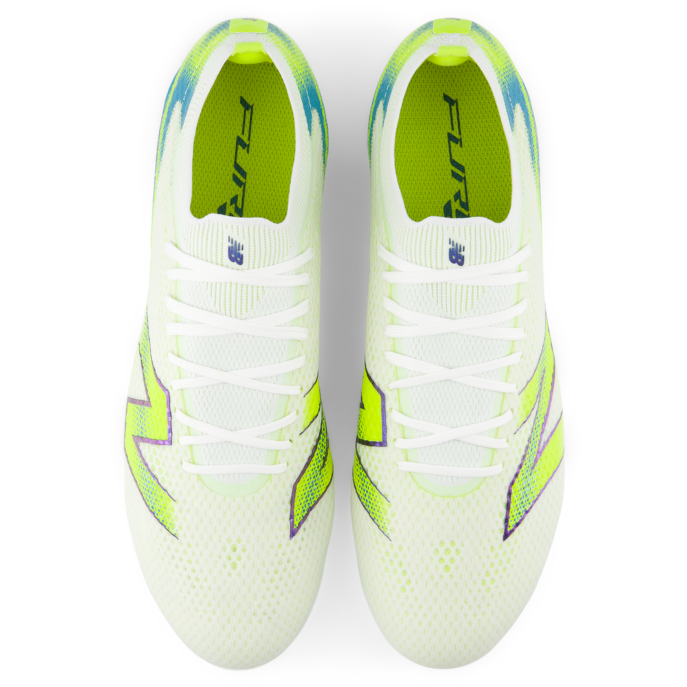 Pánské kopačky New Balance FURON PRO FG V9 UF2F2D2 – bílé