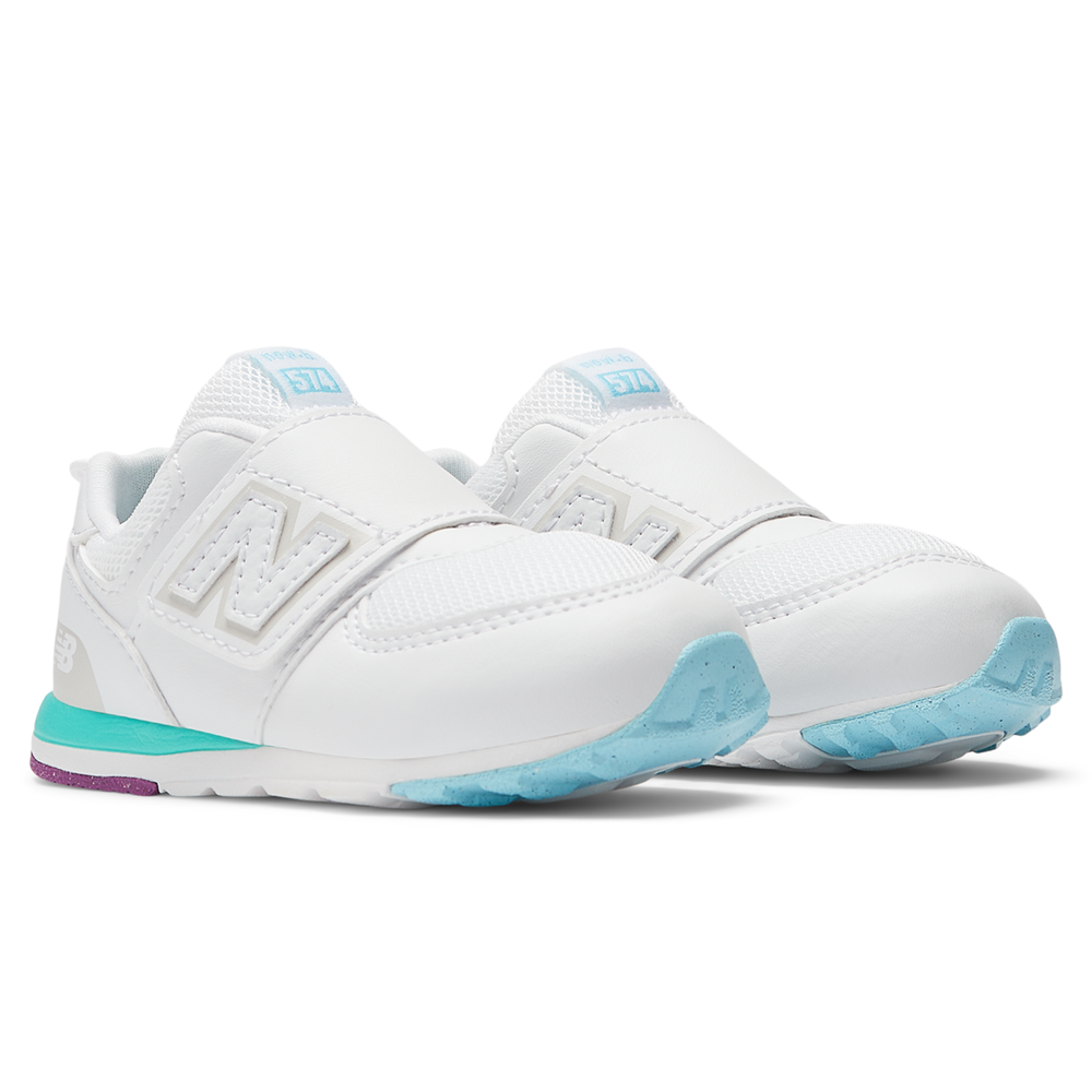 Dětské boty New Balance NW574KIJ – bílé
