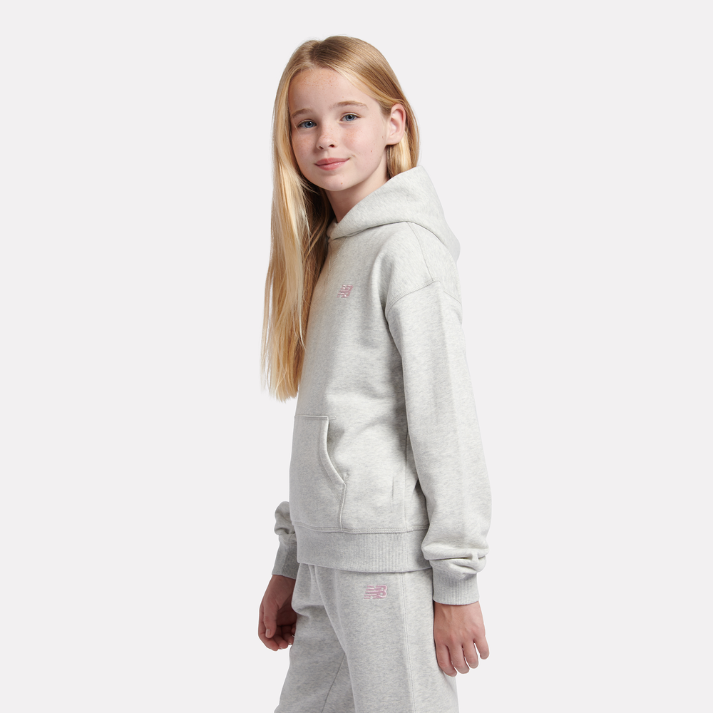 Dětská mikina New Balance LAKG0056AHH – šedé