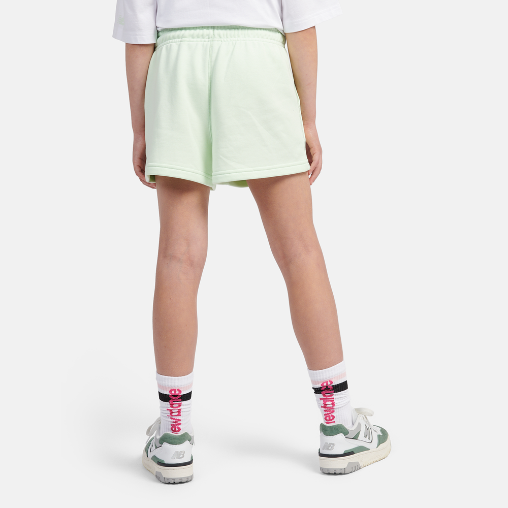 Dětské šortky New Balance LAKG0006MEW – mátové