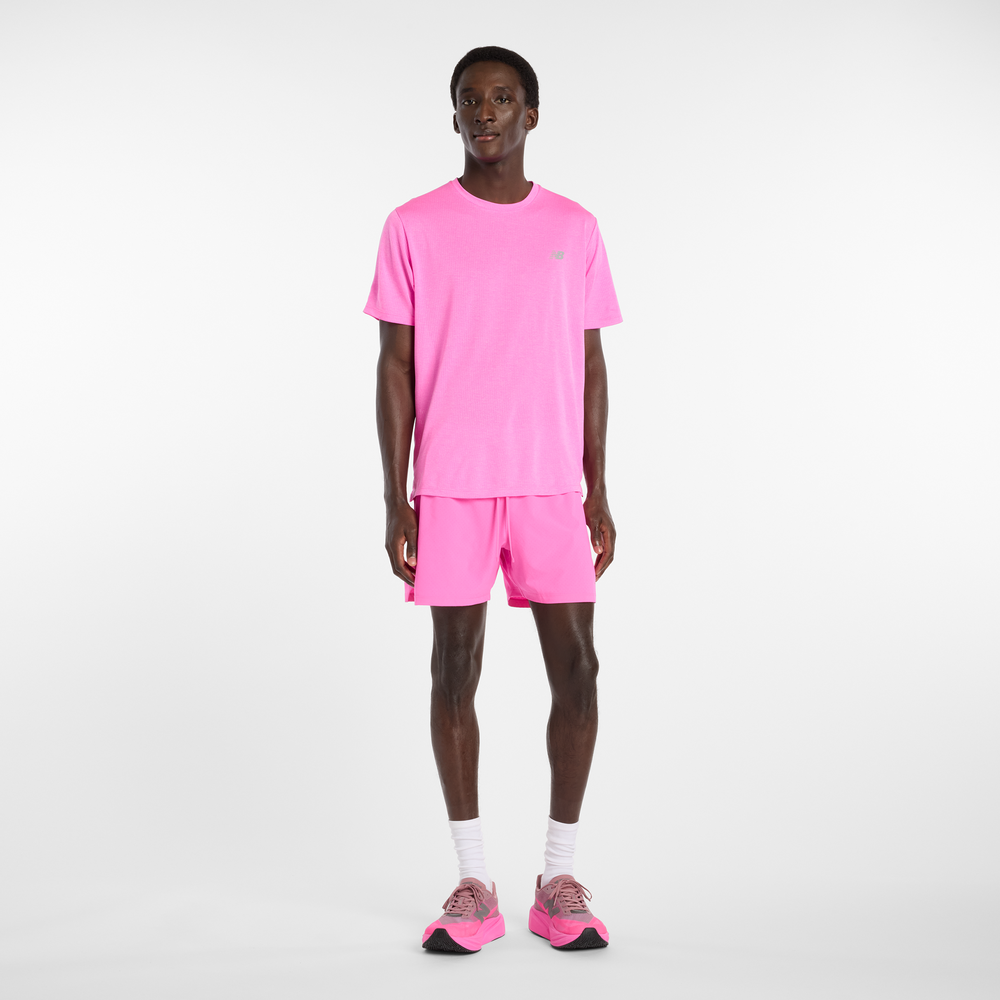 Pánské tričko New Balance MT41253AD8 – růžové