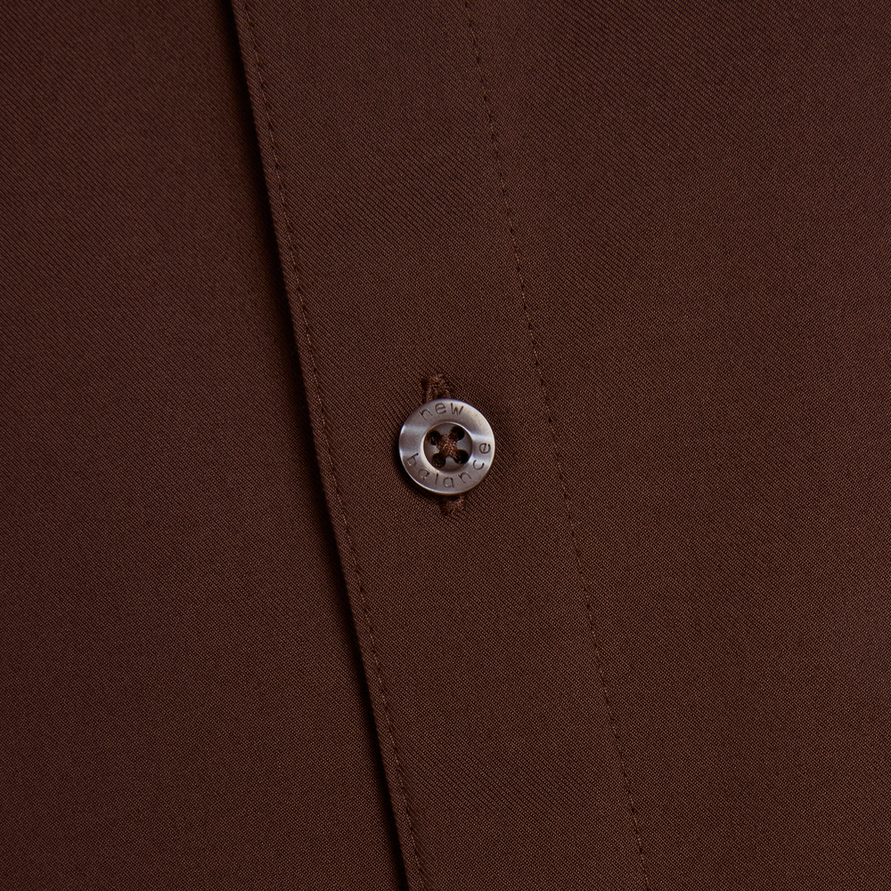 Pánská košile New Balance Numeric MT61J0V9ABJ – hnědý