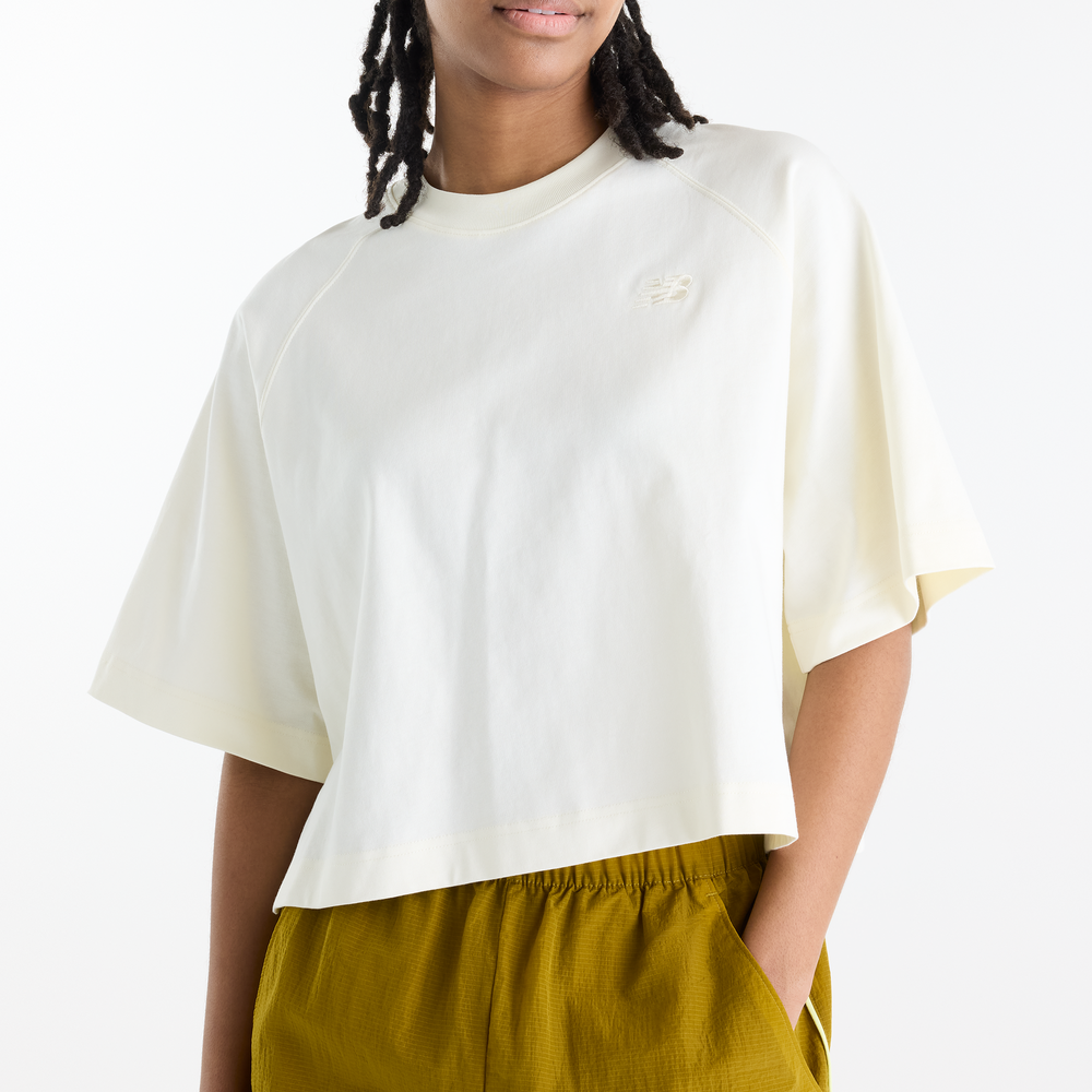 Dámské tričko New Balance Raglan – bílé