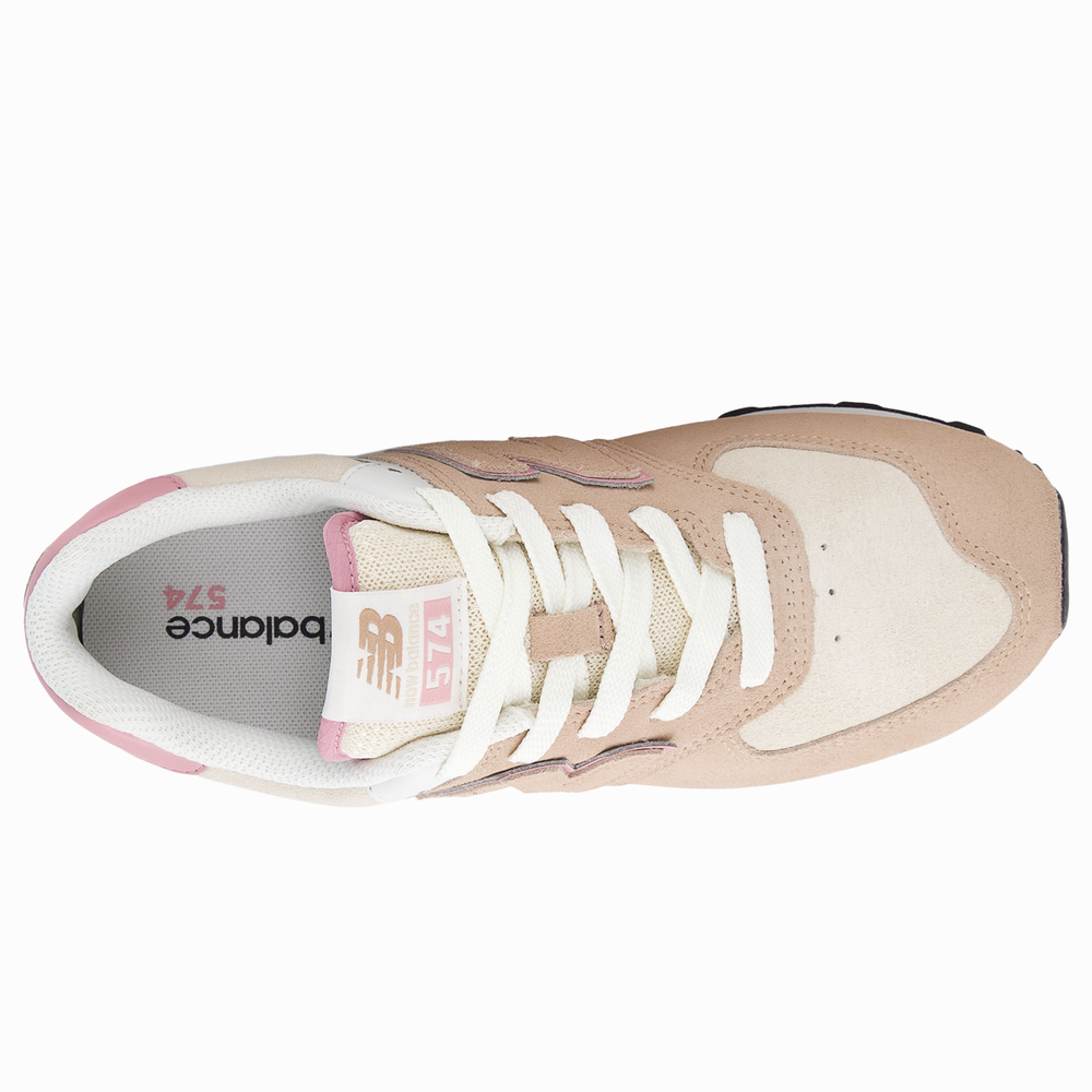 Dětské boty New Balance GC574QTC – béžové