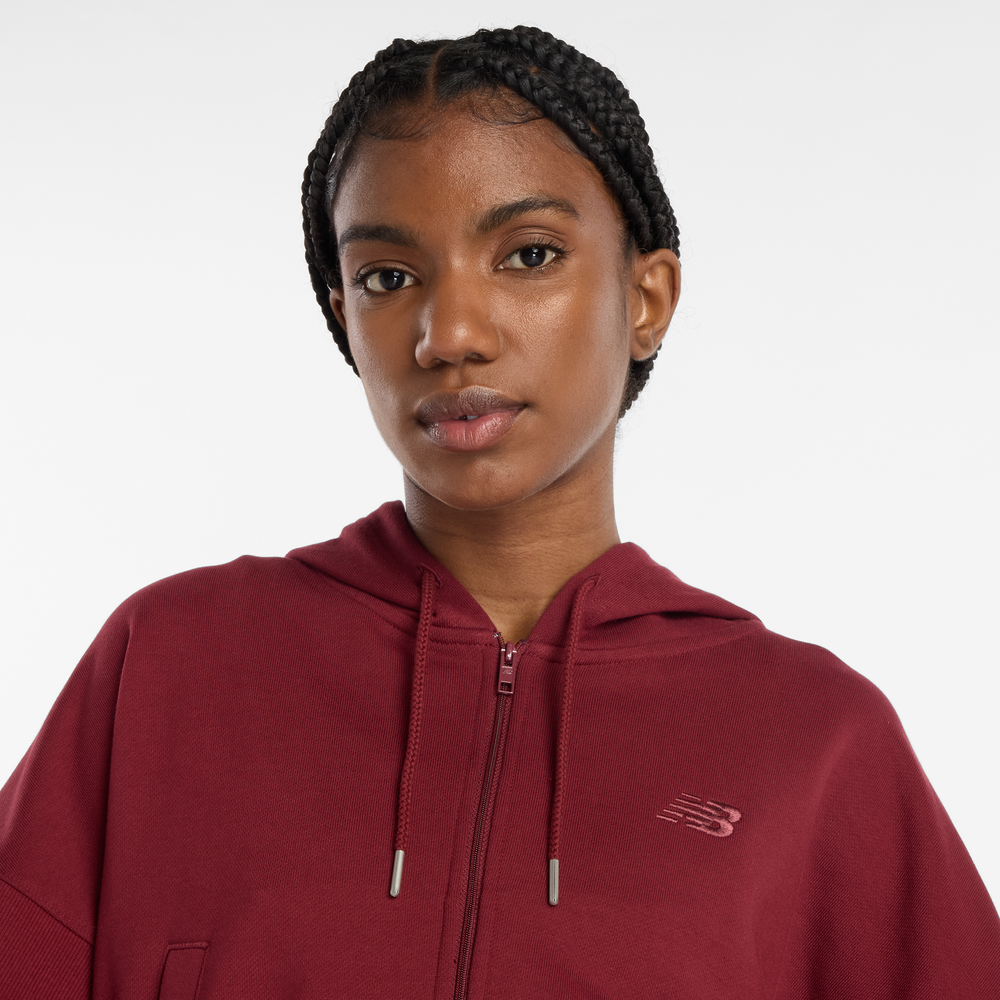 Dámská mikina New Balance WJ51506MHB – bordó