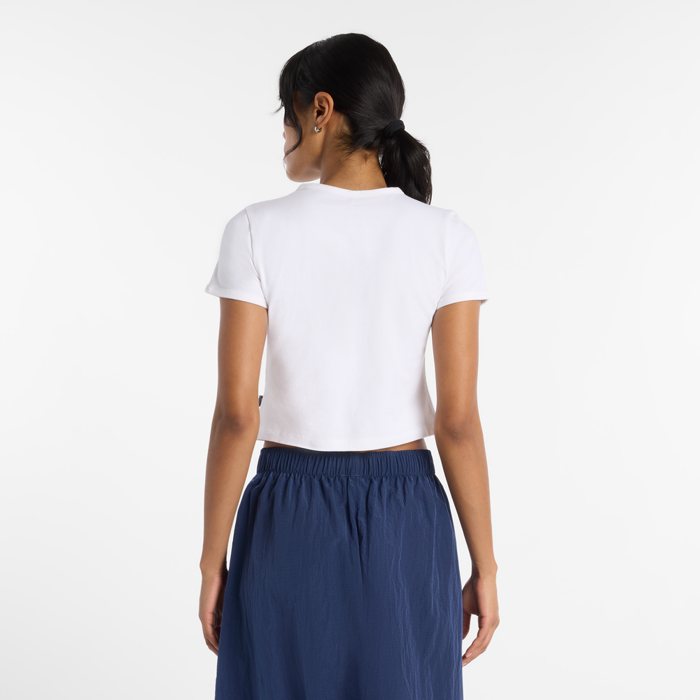Dámské tričko New Balance WT61Y33QWT – bílé