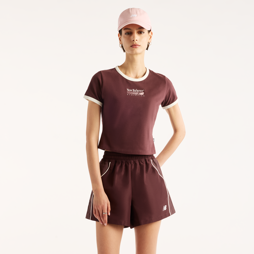 Dámské tričko New Balance WT62O4MBYLR – bordó