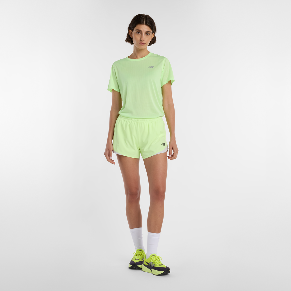 Dámské šortky New Balance WB61J868AFG – zelené