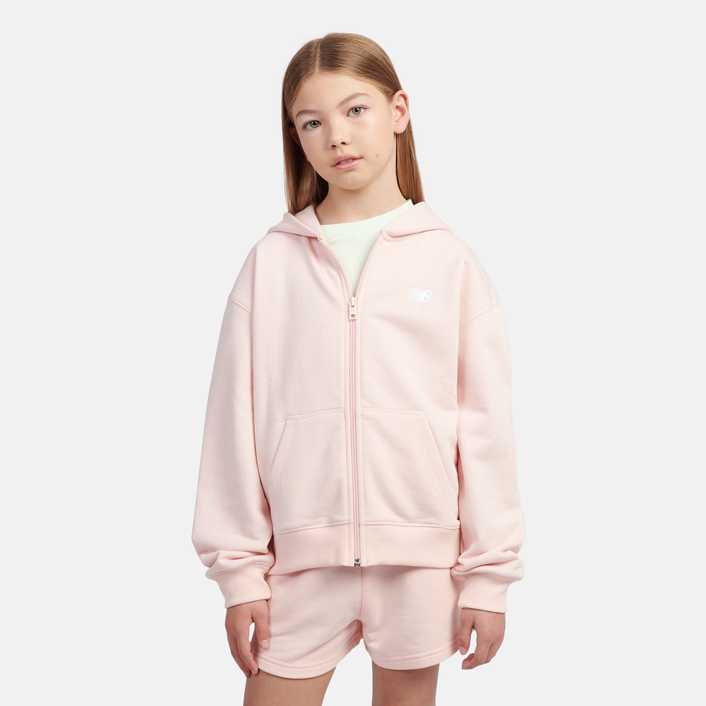 Dětská mikina New Balance LAKG0057PIE – růžové