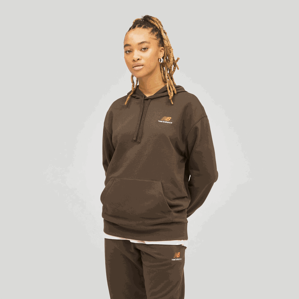 Unisex mikina New Balance UT21500RHE – hnědý