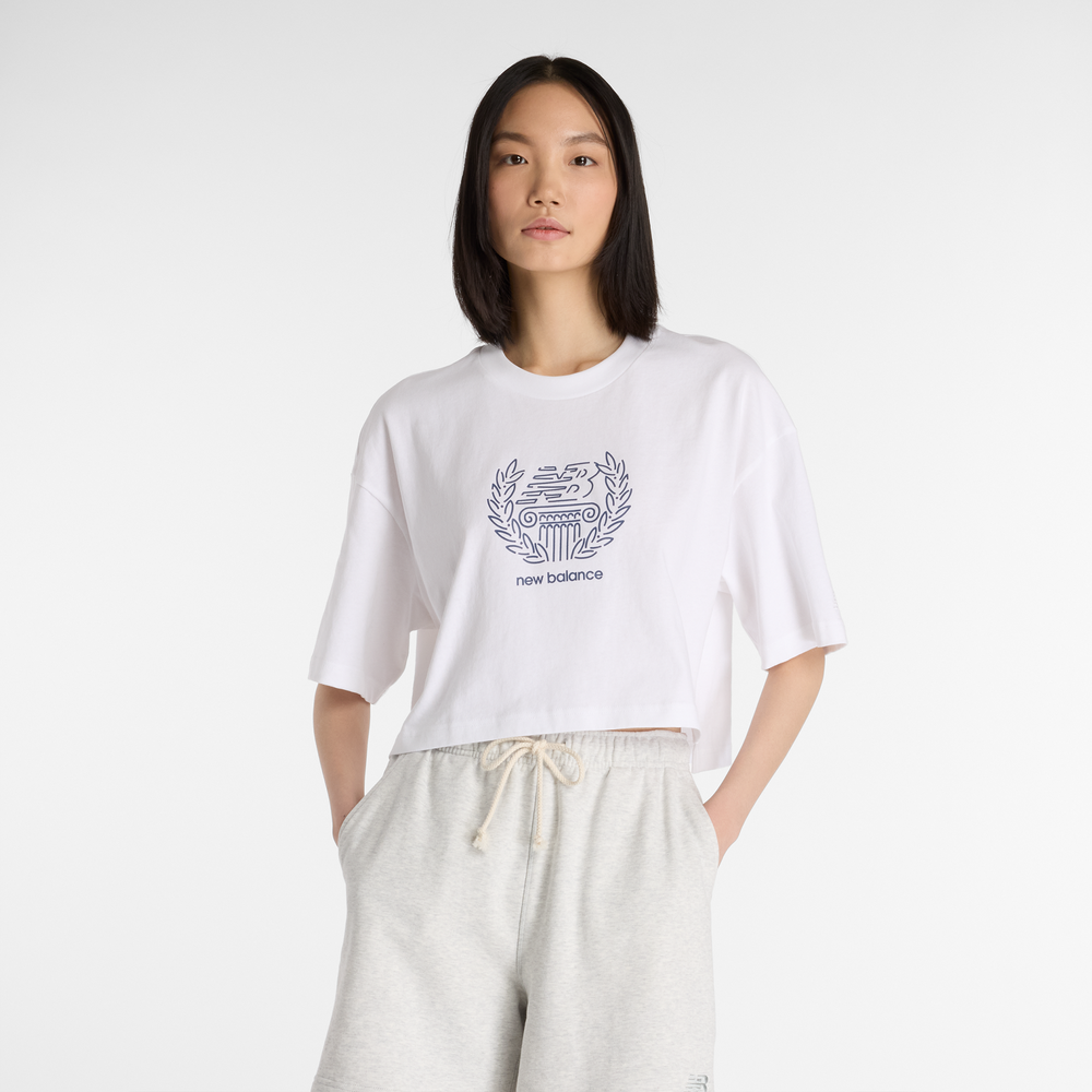 Dámské tričko New Balance WT51935WT – bílé