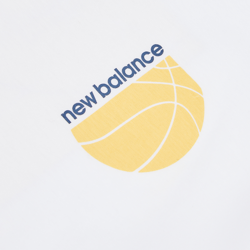 Dětské tričko New Balance LAKB0157BWE – bílé