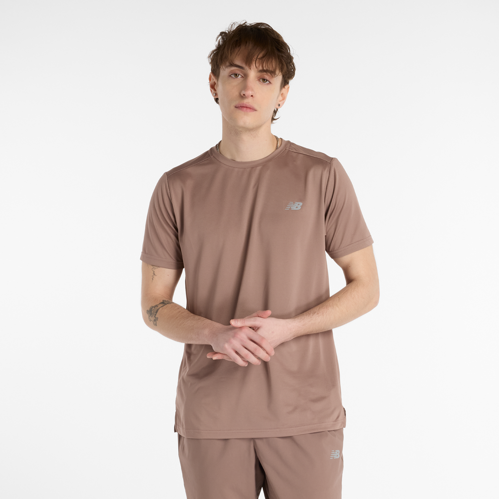 Pánské tričko New Balance MT41222EAS – hnědý