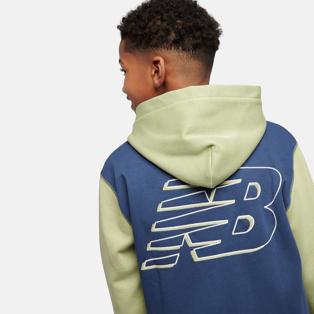 Dětská mikina New Balance LAKB0192EEN – zelené