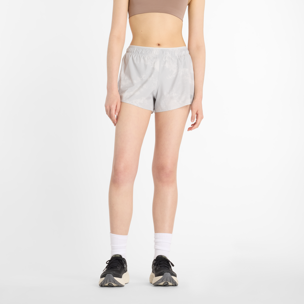 Dámské šortky New Balance WS41201GYM – šedé