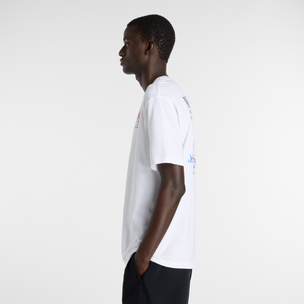 Pánské tričko New Balance MT61Y1F6WT – bílé