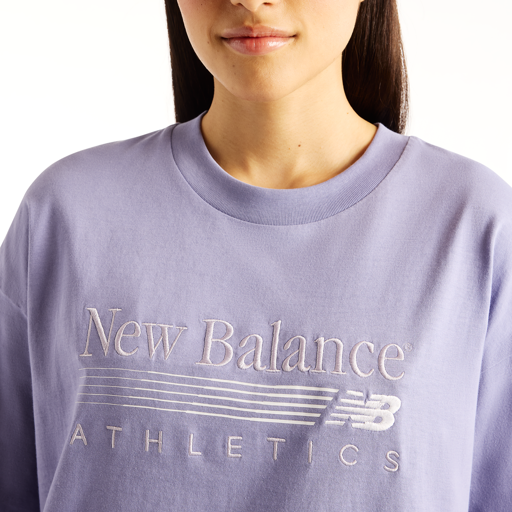 Dámské tričko New Balance Trackside – fialové