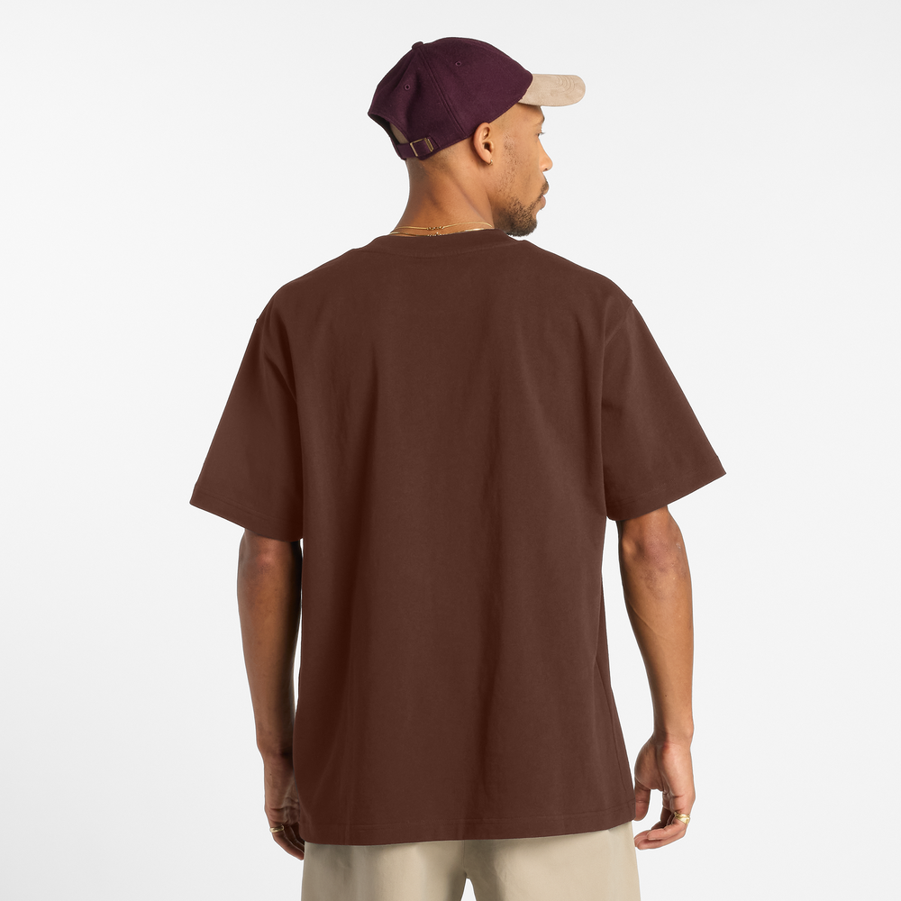 Pánské tričko New Balance Numeric MT51955ROK – hnědý