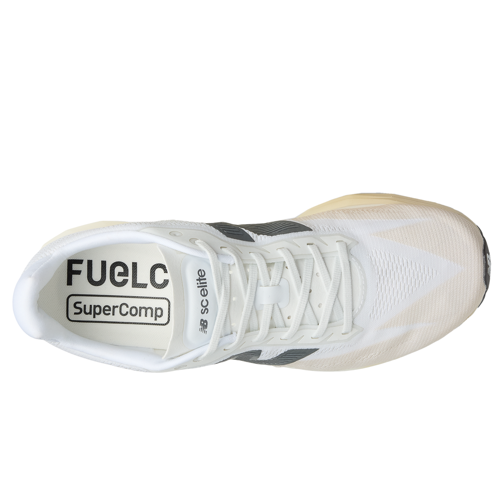 Boty na běhání New Balance FuelCell SC Elite V5 MRCELLD5 – bílé