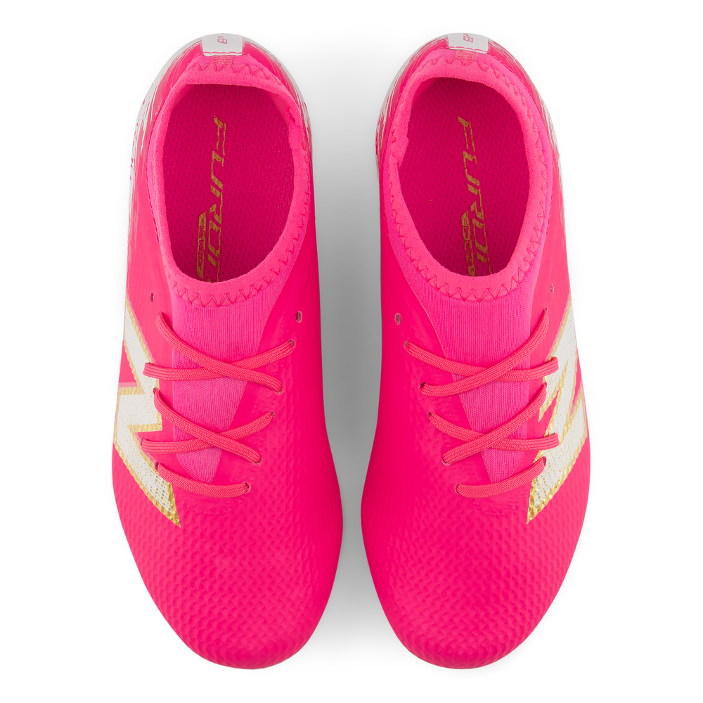 Dětské kopačky New Balance FURON TEAM JNR FG V8 YF3F6WF – růžové