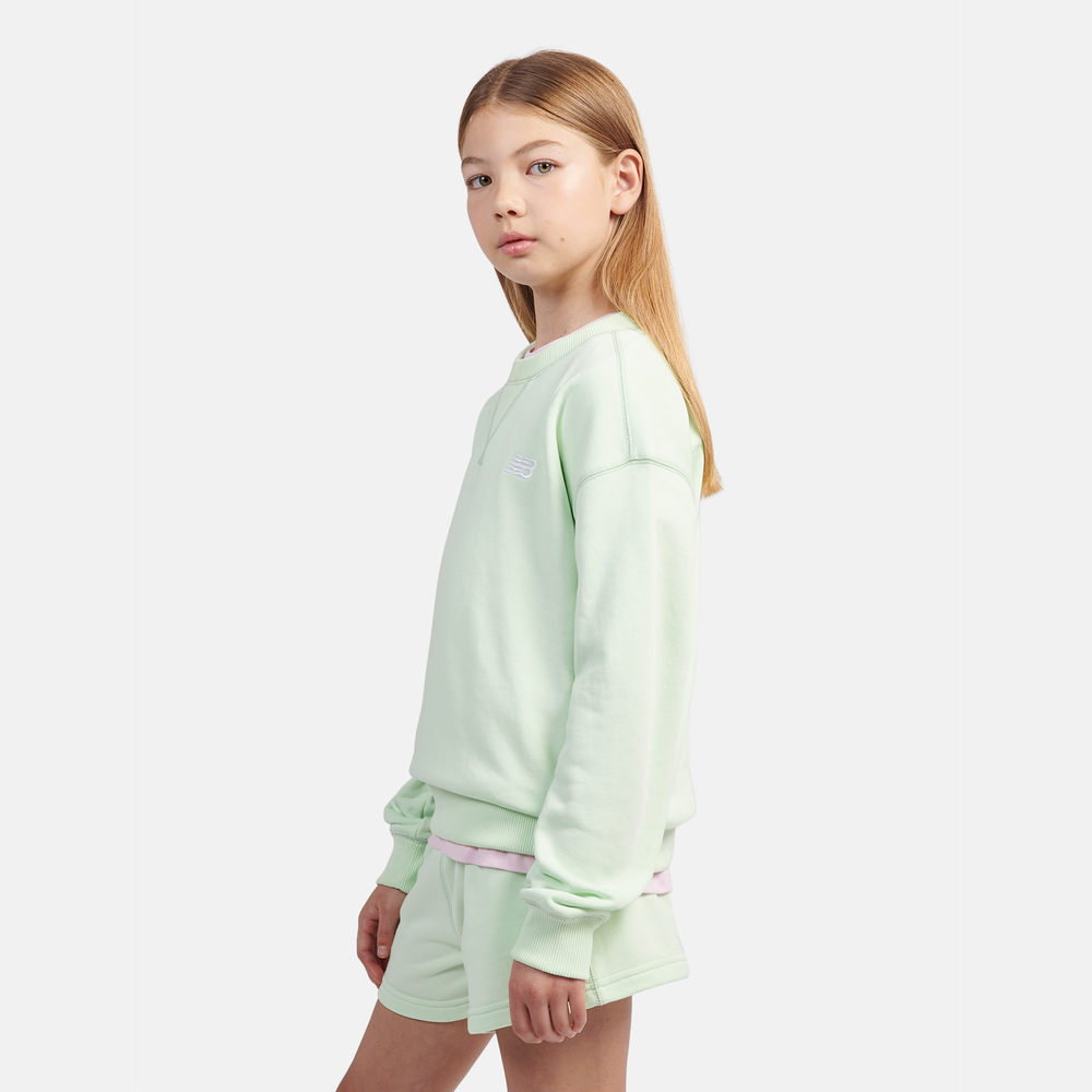 Dětská mikina New Balance LAKG0055MEW – mátové