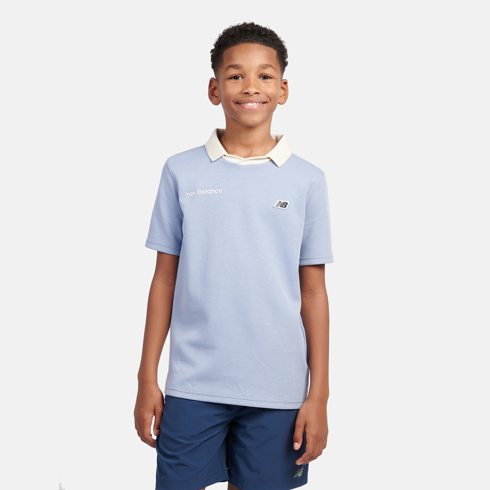Dětské tričko New Balance LAKB0195DUS – modré