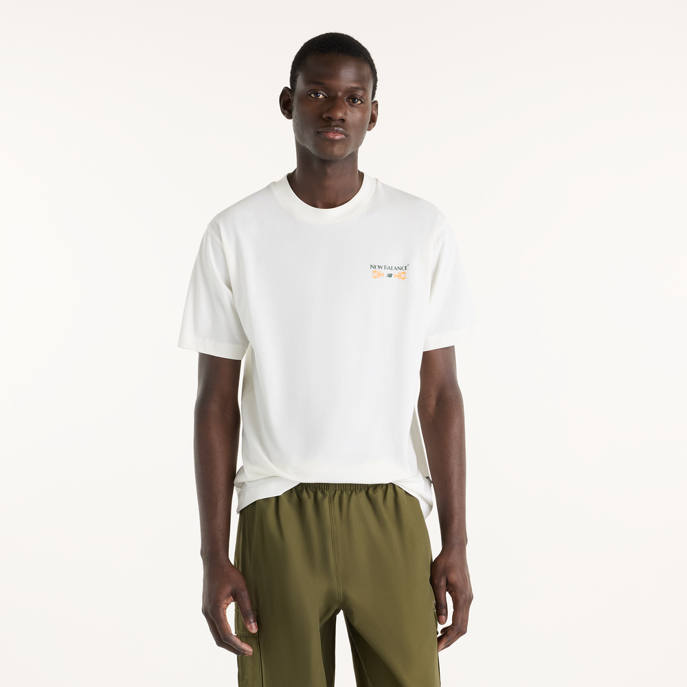 Pánské tričko New Balance MT62S7YPSST – bílé