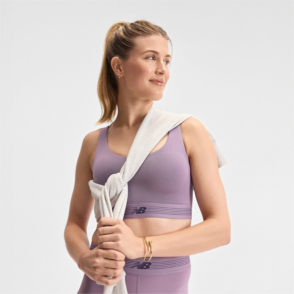 Dámské legíny New Balance WB6160E1AA5 – fialové